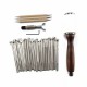 25PCS Manual Leather Craft Stamping Carved Wooden Hammer Embossing Tools Kit Set 25PCS Manual Leather Craft Stamping Carved Wooden Hammer Embossing Tools Kit Set
