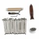 25PCS Manual Leather Craft Stamping Carved Wooden Hammer Embossing Tools Kit Set