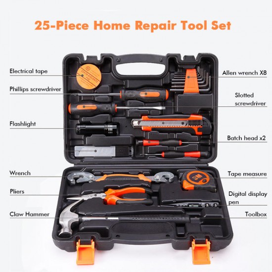 25Pcs Household Combination Kit Gift Set Hardware Toolbox Wide Application Hand Tool General Household Tools Kit 25Pcs Household Combination Kit Gift Set Hardware Toolbox Wide Application Hand Tool General Household Tools Kit