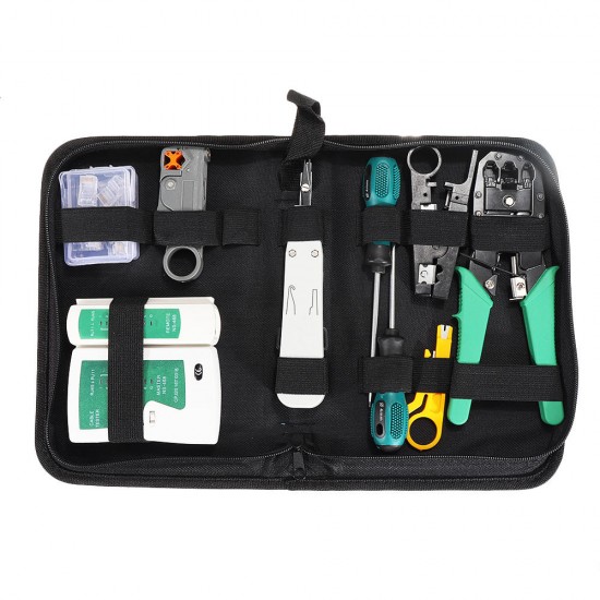 2KT-2170 Network Repair Tool Kit Network Cable Tester Test Plier Cutter Manual Combination Tool Set Hardware Tool Kit