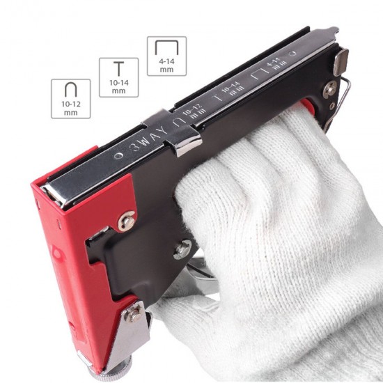 3 in 1 Heavy Duty Staple Guns 600 Nails Upholstery Stapler Tacker Hand Tool Kit
