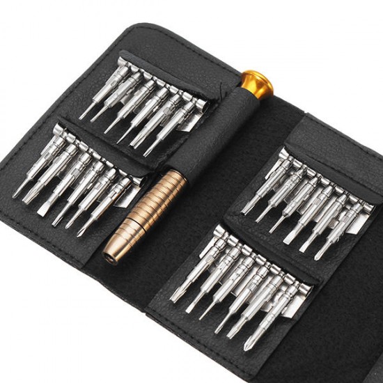 33 in 1 Cell Phone Repair Tools Torx Wallet Screwdriver Repair Tool Set for iPhone Cellphone