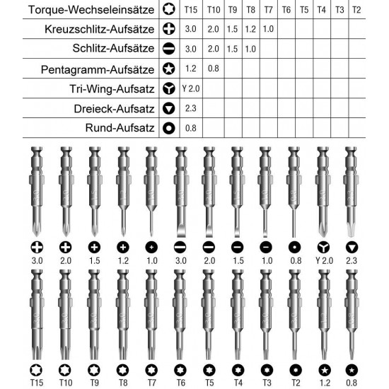 33 in 1 Torx Screwdriver Repair Tool Set for iPhone7 / Iphone 6s Cellphone Tablet PC