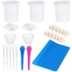 35/36Pcs Silicone Mixing Measuring Cups UV Resin Mold DIY Casting Jewelry Tool