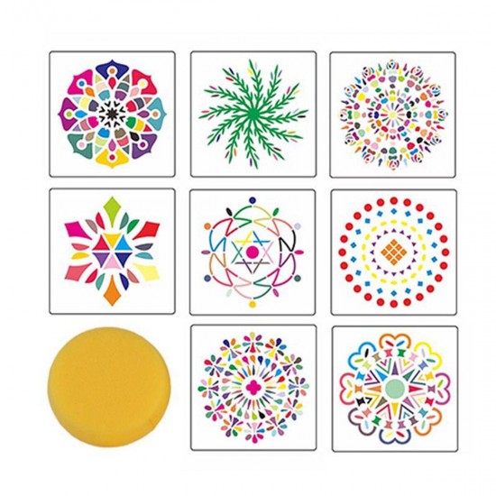 35PCS Pottery Mandala Dotting Tool Set Rock Stone Dot Art Painting Paint Stencil Tools Kit