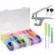 360 Sets Plastic Fastener Snap Kit Snap Pliers T5 Snap Buttons Handheld Tool 360 Sets Plastic Fastener Snap Kit Snap Pliers T5 Snap Buttons Handheld Tool