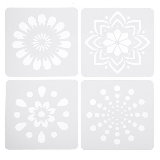 37PCS Mandala Dotting Tools Painting Kit Art Pen Stencil Brush Tray Supplies