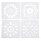 37PCS Mandala Dotting Tools Painting Kit Art Pen Stencil Brush Tray Supplies