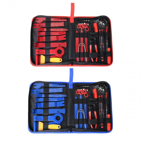 38Pcs Car Trim Removal Tool Auto Hand Tools Pry Bar Dash Panel Door Interior Kit