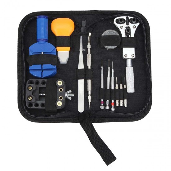 399Pcs Watch Repair Tools Kit Watchmaker Back Case Remover Opener Pin Spring Bar