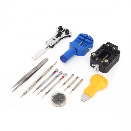 399Pcs Watch Repair Tools Kit Watchmaker Back Case Remover Opener Pin Spring Bar