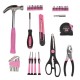 39PCS Tool Set General Household Hand Tool Kit Pink with Plastic Toolbox 39PCS Tool Set General Household Hand Tool Kit Pink with Plastic Toolbox