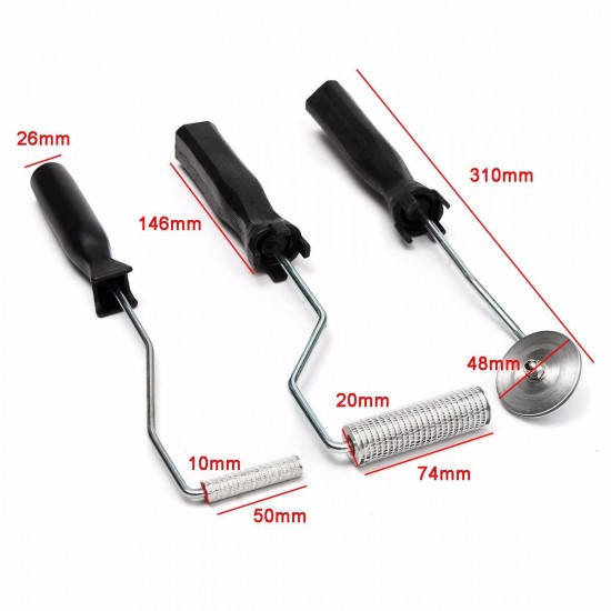 3Pcs Aluminum Fiber Glass Bubble Laminating Roller Tool Kit 3Pcs Aluminum Fiber Glass Bubble Laminating Roller Tool Kit
