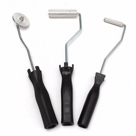 3Pcs Aluminum Fiber Glass Bubble Laminating Roller Tool Kit 3Pcs Aluminum Fiber Glass Bubble Laminating Roller Tool Kit