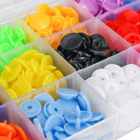 400 Sets T5 Snap Poppers Plastic Buttons Fastener Pliers Punching / Snap Pliers