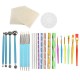 40Pcs Mandala Dotting Tools Set Kit Painting Rocks Stone Art Pen Paint Stencil Tools Kit 40Pcs Mandala Dotting Tools Set Kit Painting Rocks Stone Art Pen Paint Stencil Tools Kit