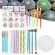 40Pcs Mandala Dotting Tools Set Kit Painting Rocks Stone Art Pen Paint Stencil Tools Kit