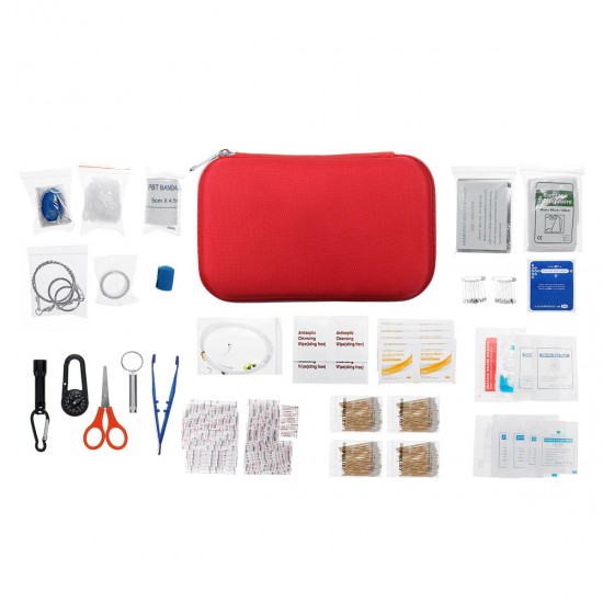 430 Pieces Outdoor Camping Mountaineering First Aid Kit Home Kit Emergency Kit