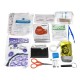 44Pcs 18 kinds Outdoor Emergency Survival Kit Gear for Home Office Car Boat Camping Hiking First Aid Kit