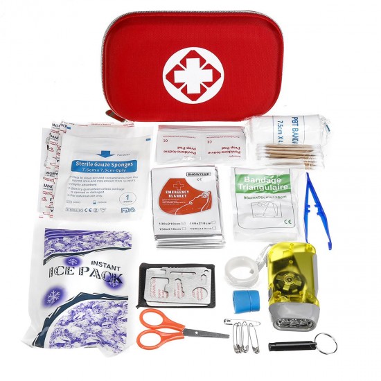 44Pcs 18 kinds Outdoor Emergency Survival Kit Gear for Home Office Car Boat Camping Hiking First Aid Kit 44Pcs 18 kinds Outdoor Emergency Survival Kit Gear for Home Office Car Boat Camping Hiking First Aid Kit
