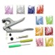 500 Sets Snap Press Plier Plastic Resin Stud Button Fastener Setter Tool Kit 500 Sets Snap Press Plier Plastic Resin Stud Button Fastener Setter Tool Kit