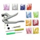 500 Sets Snap Press Plier Plastic Resin Stud Button Fastener Setter Tool Kit