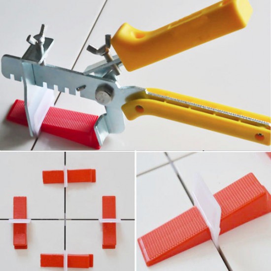 500Pcs Clips+200Pcs Wedges Tile Leveling System Spacer+Pliers 500Pcs Clips+200Pcs Wedges Tile Leveling System Spacer+Pliers