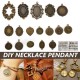 50g/Pack Vintage Pendant DIY Jewellery Making For Necklace Keychain Handcraft 50g/Pack Vintage Pendant DIY Jewellery Making For Necklace Keychain Handcraft