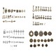 50g/Pack Vintage Pendant DIY Jewellery Making For Necklace Keychain Handcraft 50g/Pack Vintage Pendant DIY Jewellery Making For Necklace Keychain Handcraft
