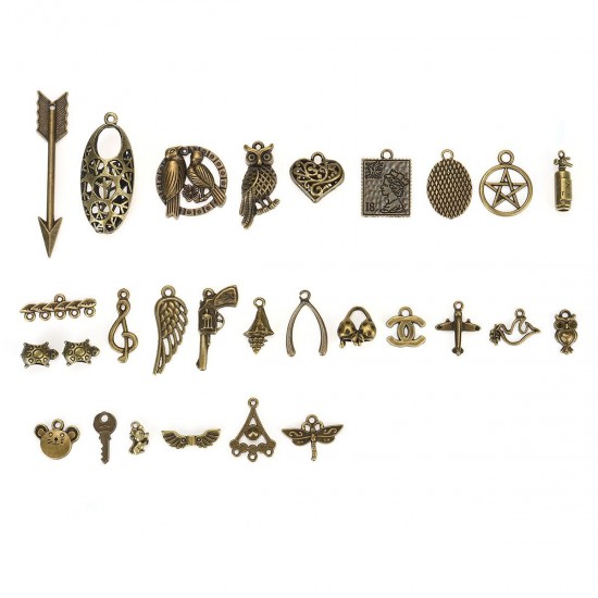 50g/Pack Vintage Pendant DIY Jewellery Making For Necklace Keychain Handcraft 50g/Pack Vintage Pendant DIY Jewellery Making For Necklace Keychain Handcraft