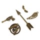 50g/Pack Vintage Pendant DIY Jewellery Making For Necklace Keychain Handcraft 50g/Pack Vintage Pendant DIY Jewellery Making For Necklace Keychain Handcraft