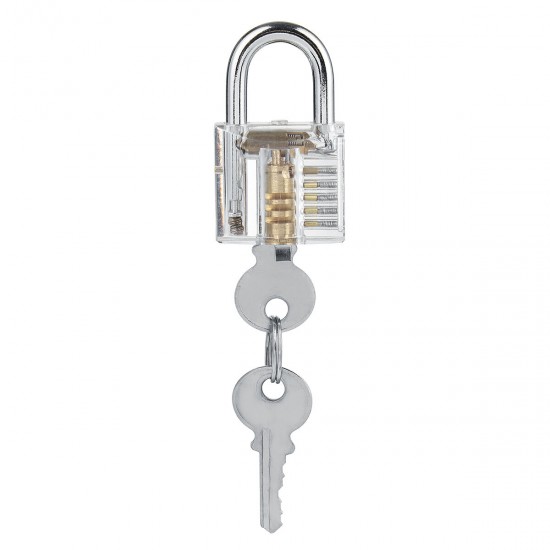 51Pcs Transparent lock Tool kit Practice Unlocking Tool Lock Picks Tool