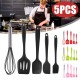 5pcs Silicone Cooking Utensils Kitchenware Set Eggg Beater Spoon Spatula Tools