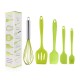 5pcs Silicone Cooking Utensils Kitchenware Set Eggg Beater Spoon Spatula Tools