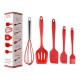 5pcs Silicone Cooking Utensils Kitchenware Set Eggg Beater Spoon Spatula Tools