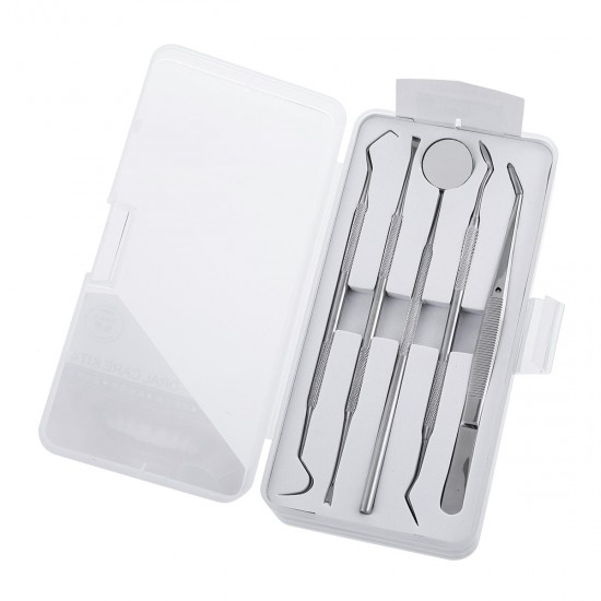 5pcs Stainless Oral Care Dental Tools Kit Dentist Teeth Clean Hygiene Picks Mirror Tool 5pcs Stainless Oral Care Dental Tools Kit Dentist Teeth Clean Hygiene Picks Mirror Tool