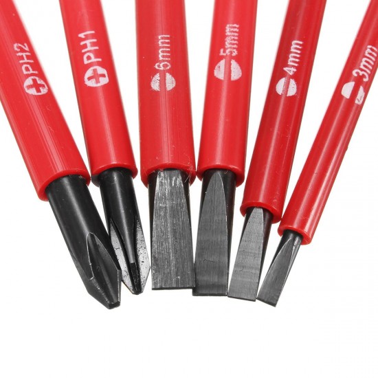 6 In 1 Insulated Electrical Screwdriver Set 1000V High Voltage Resistant Repair Tools Kit