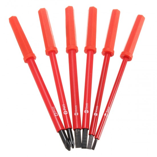 6 In 1 Insulated Electrical Screwdriver Set 1000V High Voltage Resistant Repair Tools Kit 6 In 1 Insulated Electrical Screwdriver Set 1000V High Voltage Resistant Repair Tools Kit