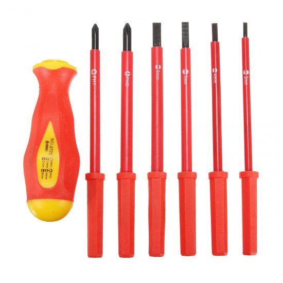 6 In 1 Insulated Electrical Screwdriver Set 1000V High Voltage Resistant Repair Tools Kit 6 In 1 Insulated Electrical Screwdriver Set 1000V High Voltage Resistant Repair Tools Kit