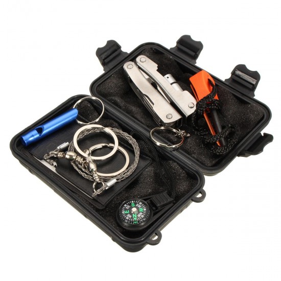 6 in 1 Emergency Survival Equipment Kit Outdoor Sports Tactical Hiking Camping Tools Kit 6 in 1 Emergency Survival Equipment Kit Outdoor Sports Tactical Hiking Camping Tools Kit