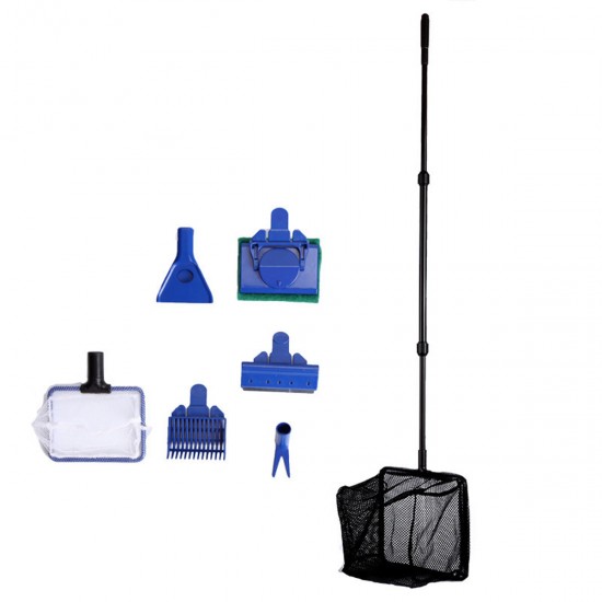6 in1 Aquarium Cleaning Tools Kits Fish Tank Algae Gravel Cleaner Glass Brushes 6 in1 Aquarium Cleaning Tools Kits Fish Tank Algae Gravel Cleaner Glass Brushes