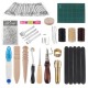 60Pcs Professional Leather Craft Tools Kit for Hand Sewing Stitching Working Wheels Stamping Punch Tools Set 60Pcs Professional Leather Craft Tools Kit for Hand Sewing Stitching Working Wheels Stamping Punch Tools Set