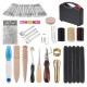 60Pcs Professional Leather Craft Tools Kit for Hand Sewing Stitching Working Wheels Stamping Punch Tools Set 60Pcs Professional Leather Craft Tools Kit for Hand Sewing Stitching Working Wheels Stamping Punch Tools Set