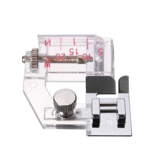 6/12/18/25mm Fabric Bias Binding Tape Maker Kit Set Binder Foot For Sewing Quilting + AWL 6/12/18/25mm Fabric Bias Binding Tape Maker Kit Set Binder Foot For Sewing Quilting + AWL