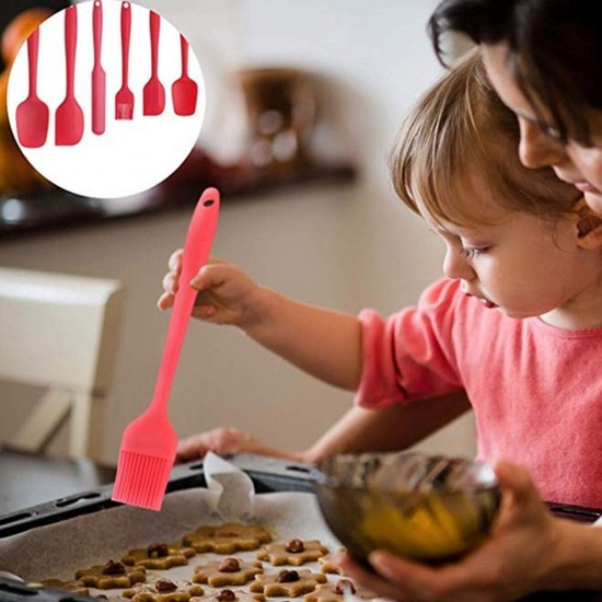 6PCS Non-Stick Rubber Spatula Set Heat-Resistant Spatula Kitchen Utensils Set Tools Kit 6PCS Non-Stick Rubber Spatula Set Heat-Resistant Spatula Kitchen Utensils Set Tools Kit