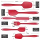 6PCS Non-Stick Rubber Spatula Set Heat-Resistant Spatula Kitchen Utensils Set Tools Kit 6PCS Non-Stick Rubber Spatula Set Heat-Resistant Spatula Kitchen Utensils Set Tools Kit