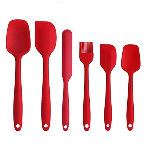 6PCS Non-Stick Rubber Spatula Set Heat-Resistant Spatula Kitchen Utensils Set Tools Kit 6PCS Non-Stick Rubber Spatula Set Heat-Resistant Spatula Kitchen Utensils Set Tools Kit