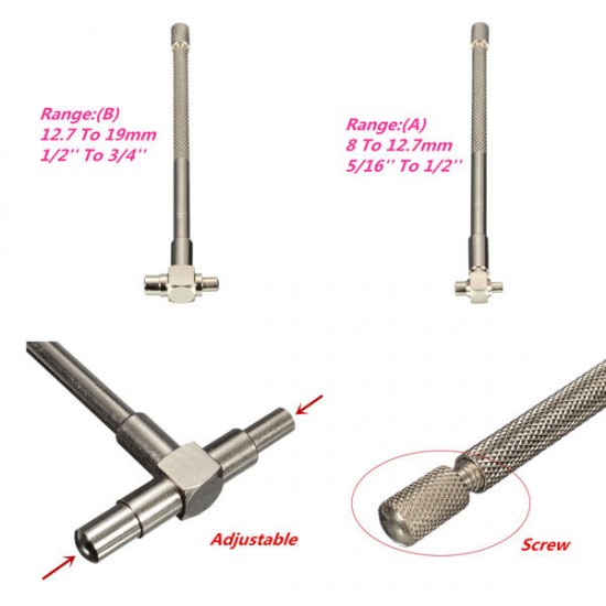 6pcs 8-150mm Telescopic Gauge Set Micrometer Measurement Bore Engineers Kit 6pcs 8-150mm Telescopic Gauge Set Micrometer Measurement Bore Engineers Kit