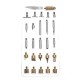 73pcs Professional Electric Thermostat Calabash Welding Pyrography Repair Tools