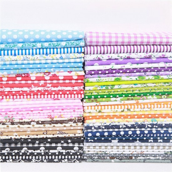 7PCS Quilting Bundle Patchwork Cotton Fabric handmade DIY Sewing Floral Crafts